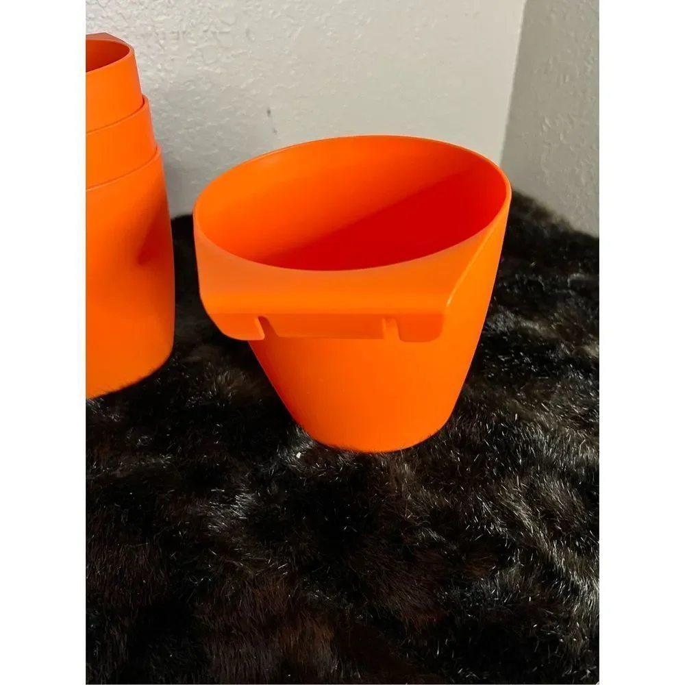 New ikea orange planters gardening flowers